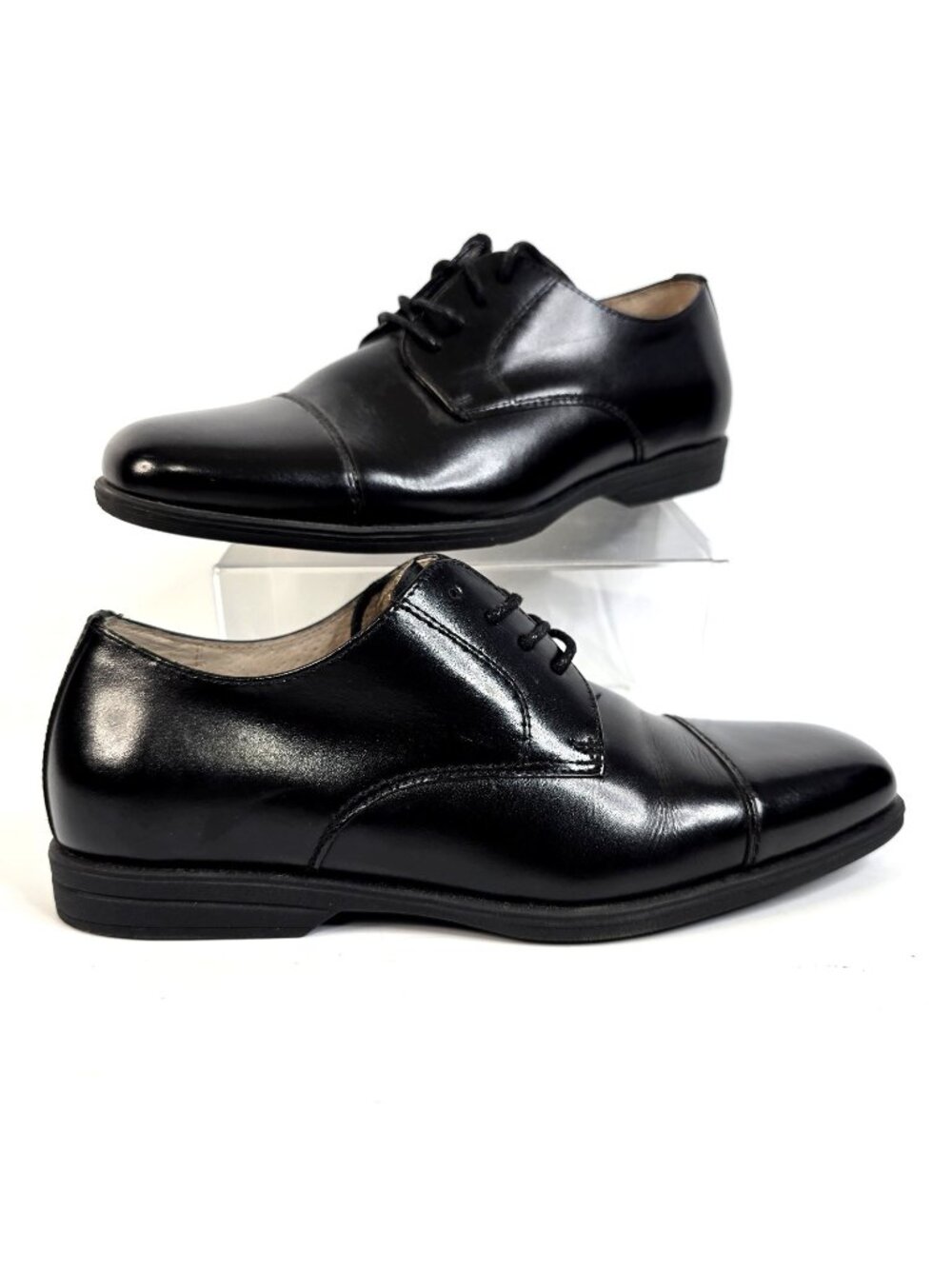 Florsheim Rolan Cap Toe Black Dress Oxford Shoes Boy's Size 6